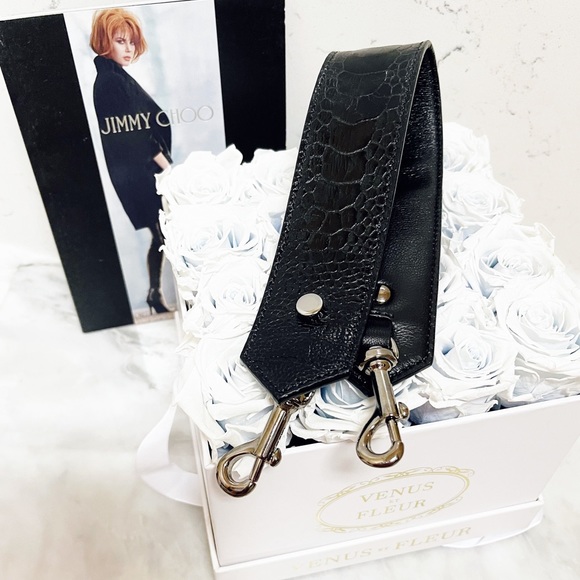 Authentic Jimmy Choo New Alligator Leather Mini / Top Handle  Bag Strap - Picture 11 of 12